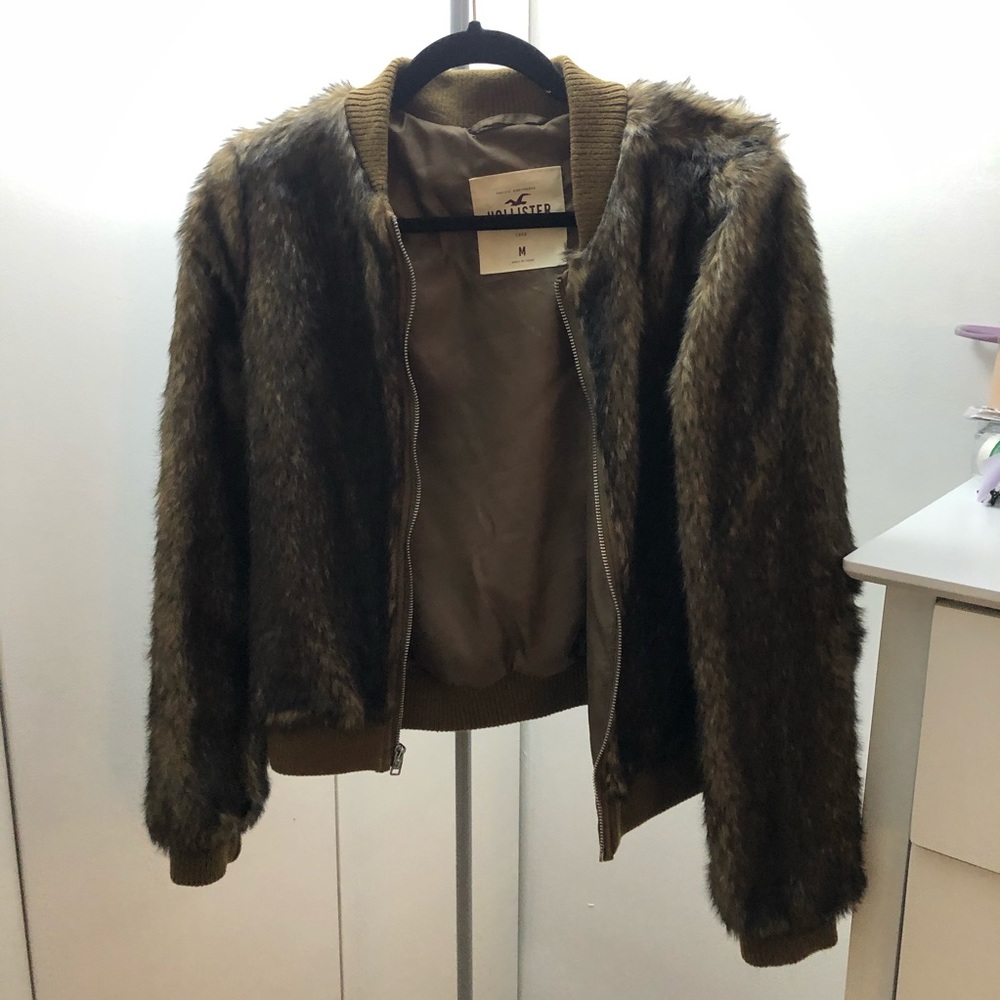 Hollister Faux Fur Jacket